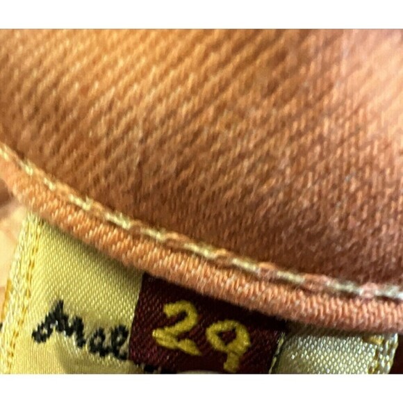 Seven for all mankind jeans orange zippered ankles & pockets Woman’s Size 29 - Picture 10 of 10